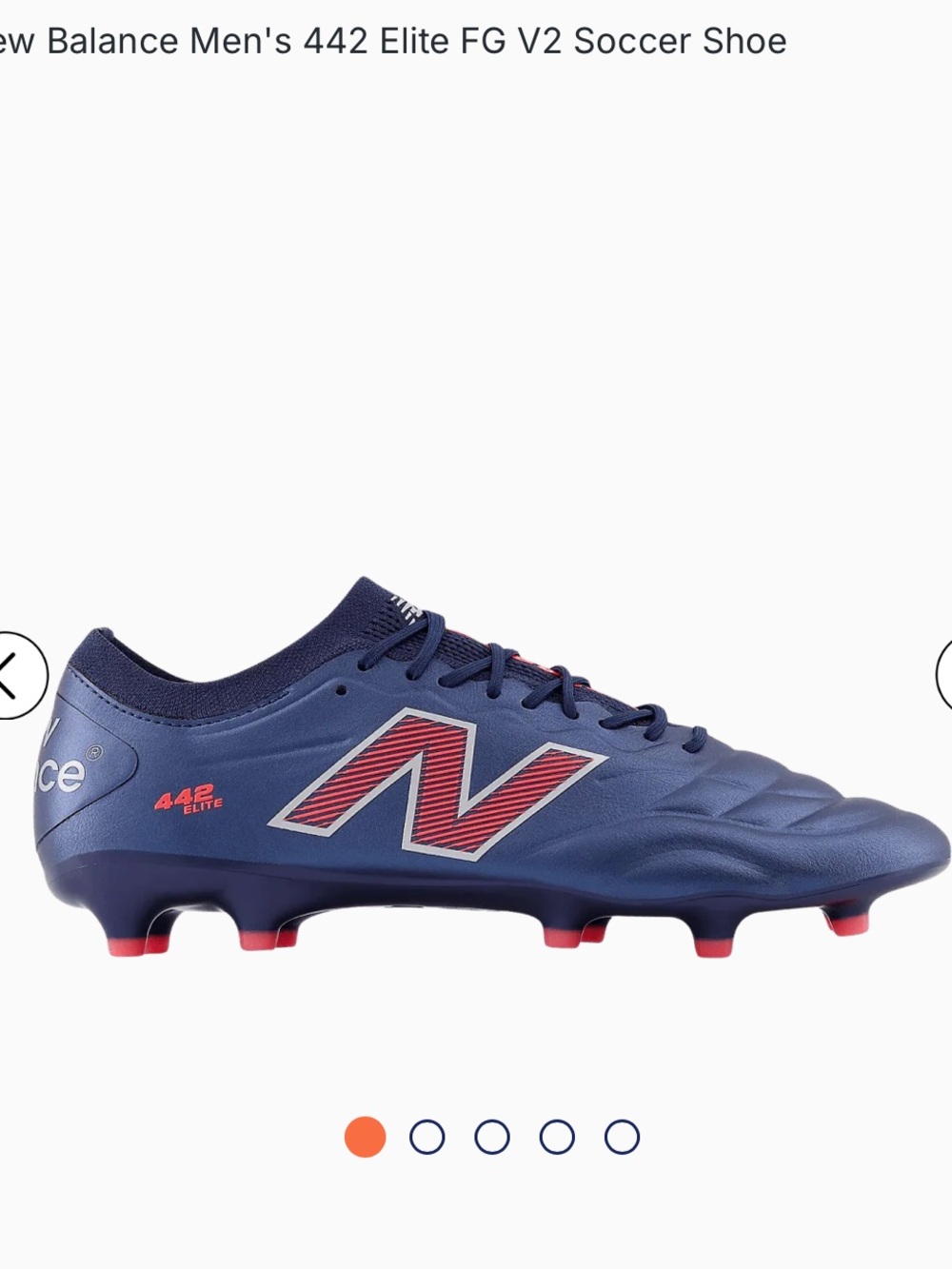 NEW BALANCE MEN'S 442 ELITE FG V2 SOCCER SHOE size 11 New in Box